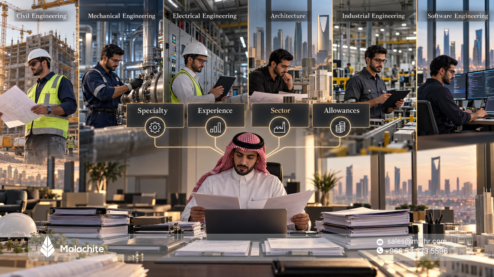 رواتب المهندسين في السعودية حسب التخصص والخبرة والقطاع